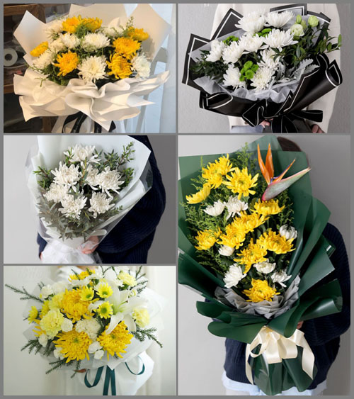 广东湛江市吴川市塘㙍镇翟屋村白事花束代送